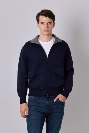 CAMPERA BOLSILLO PLAQUÉ CON TAPA