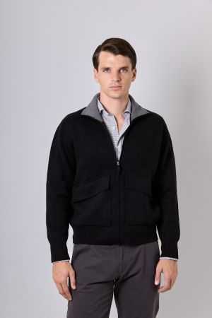 CAMPERA BOLSILLO PLAQUÉ CON TAPA