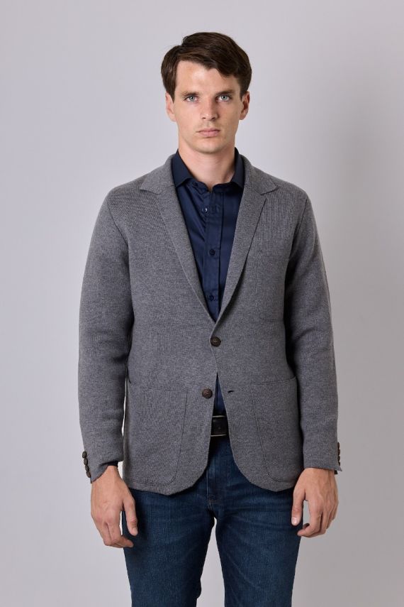 BLAZER TEJIDO BOLSILLOS PLAQUÉ - Vista Alternativa